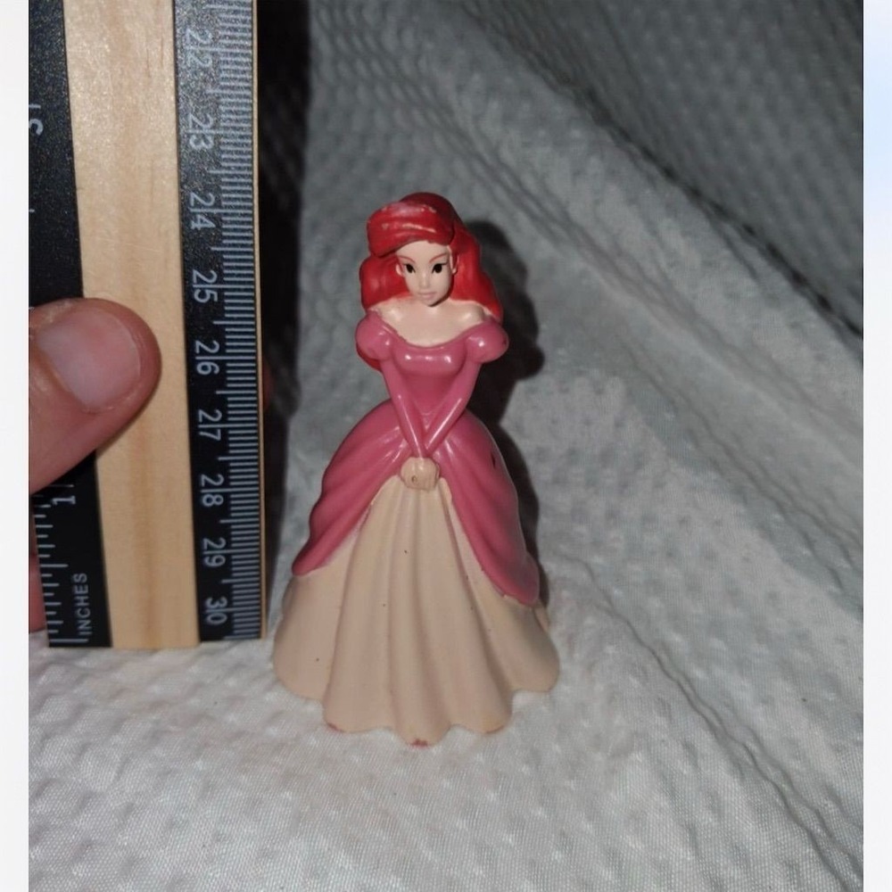 Disney Little Mermaid Ariel Cake‎ Topper Figure 4" Pink